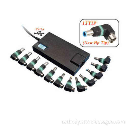 New Free HP Tip Super-slim Universal Adapter for Toshiba, 100W Power, with 13 Tips,prompt delivery